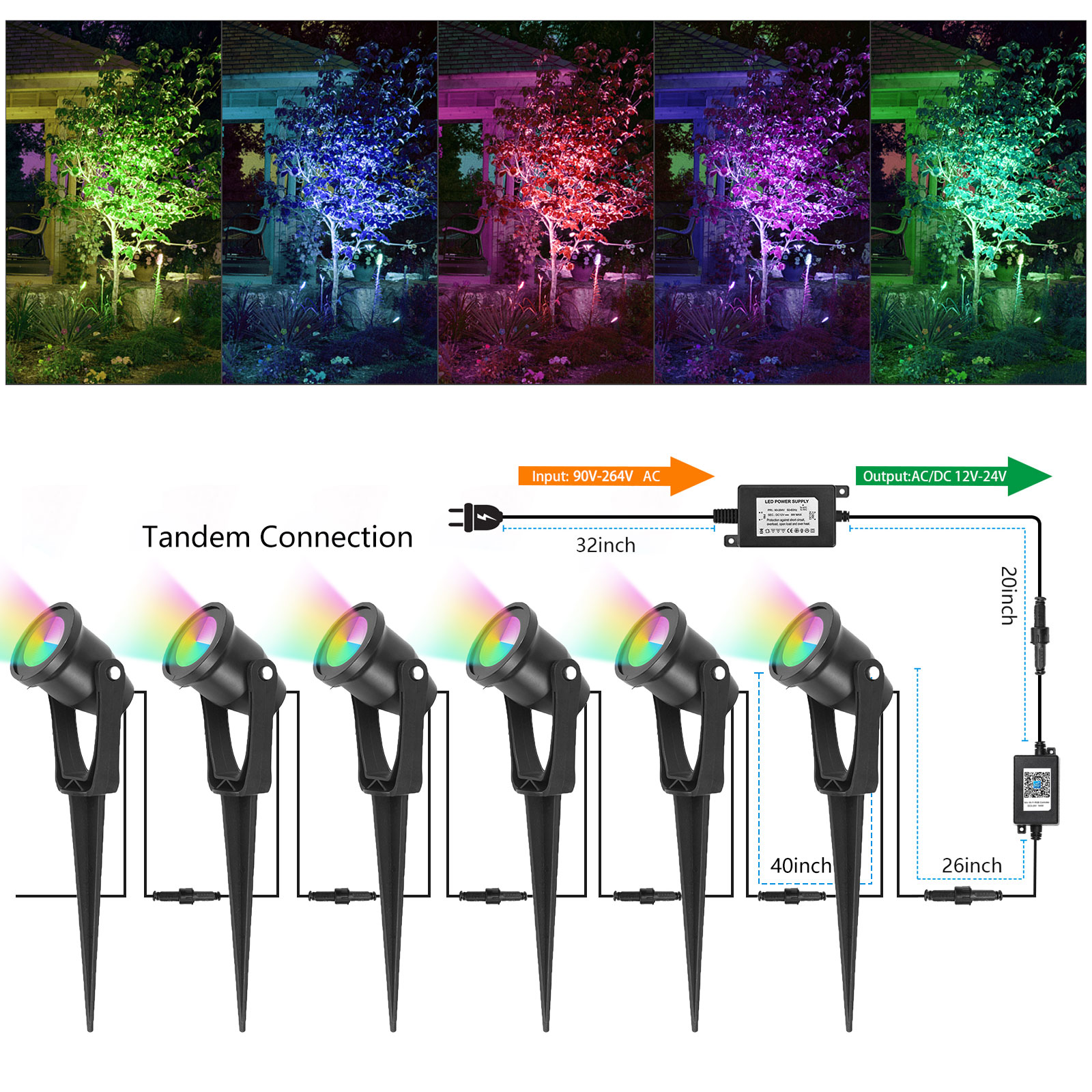 Bonsai Garden Dc - 6-Pack LED WIFI Smart Lights Magic