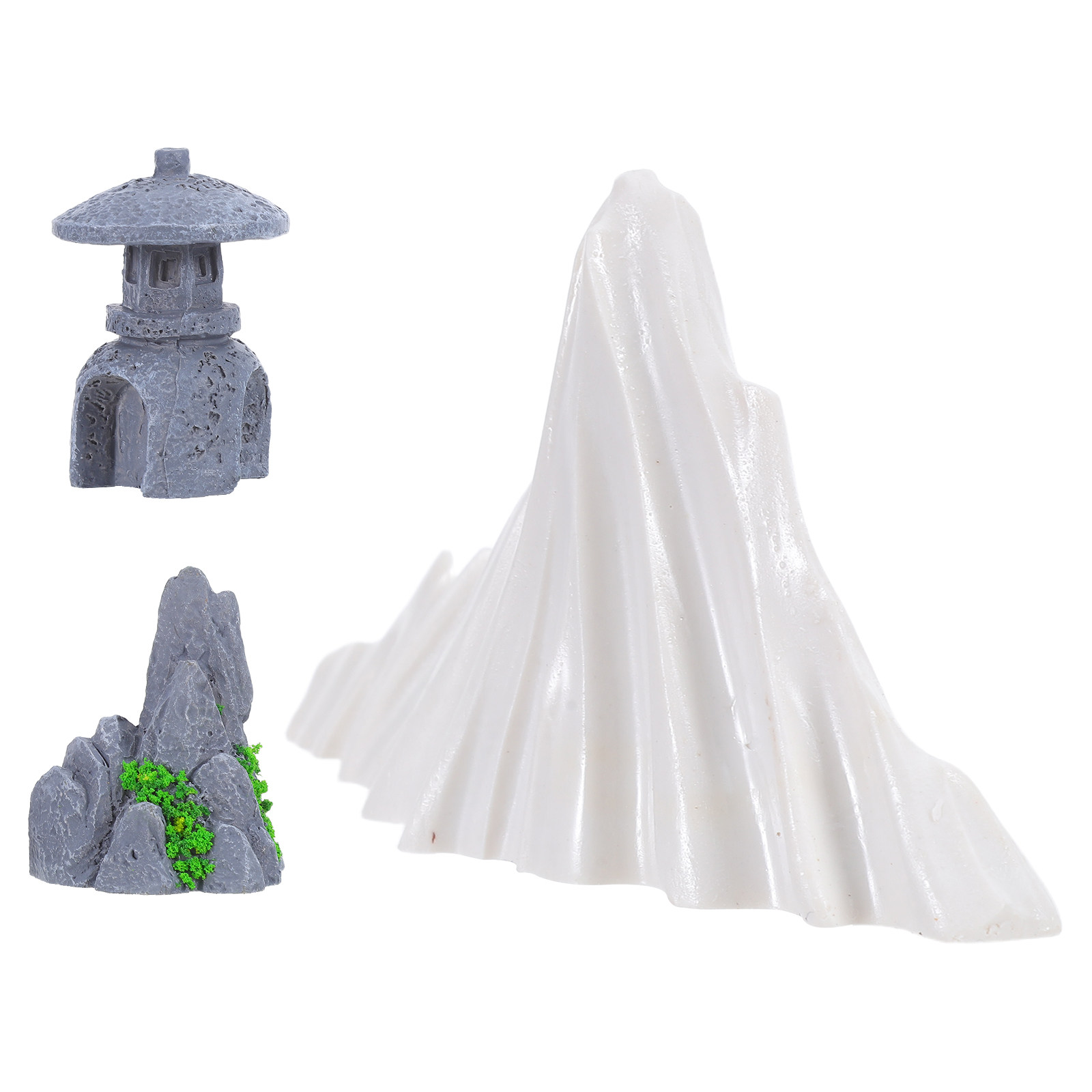 Bonsai Zen Garden Set - 3Pcs Miniature Artificial Landscape Rock Set
