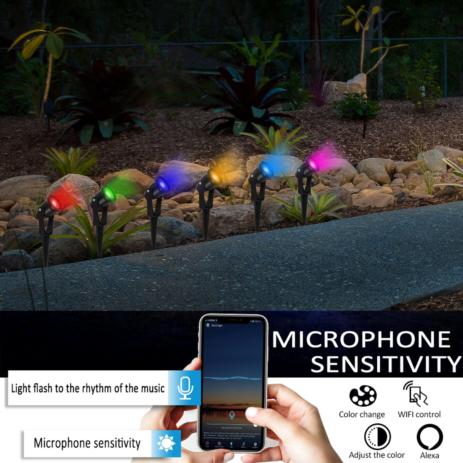 6-Pack LED WIFI Smart Lights M - Bonsai Garden Dc ulasan dan harga