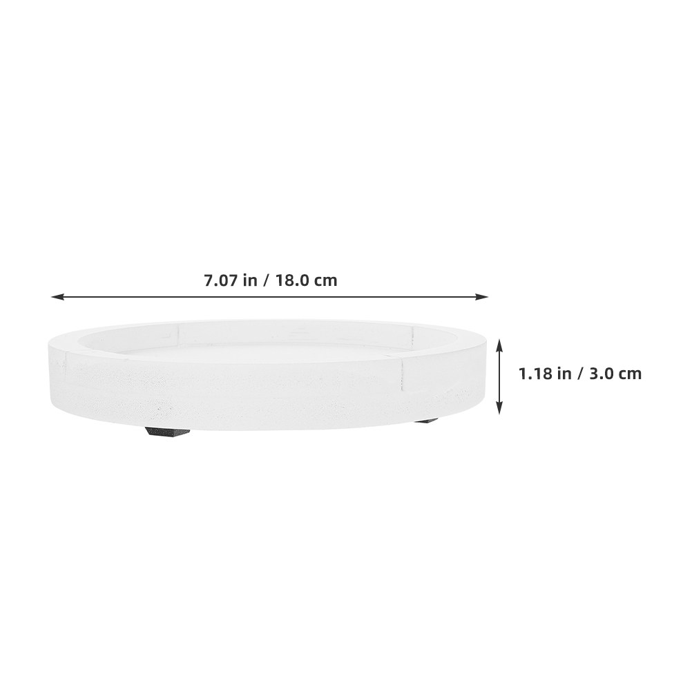 Thickened White Round Cement-L - Humidity Tray Pebble ulasan dan harga