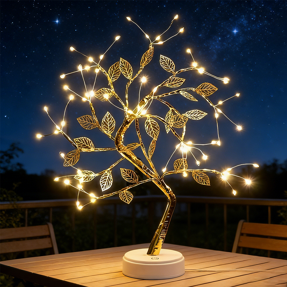 LED Tree Night Light Battery P - Bonsai Garden Dc ulasan dan harga