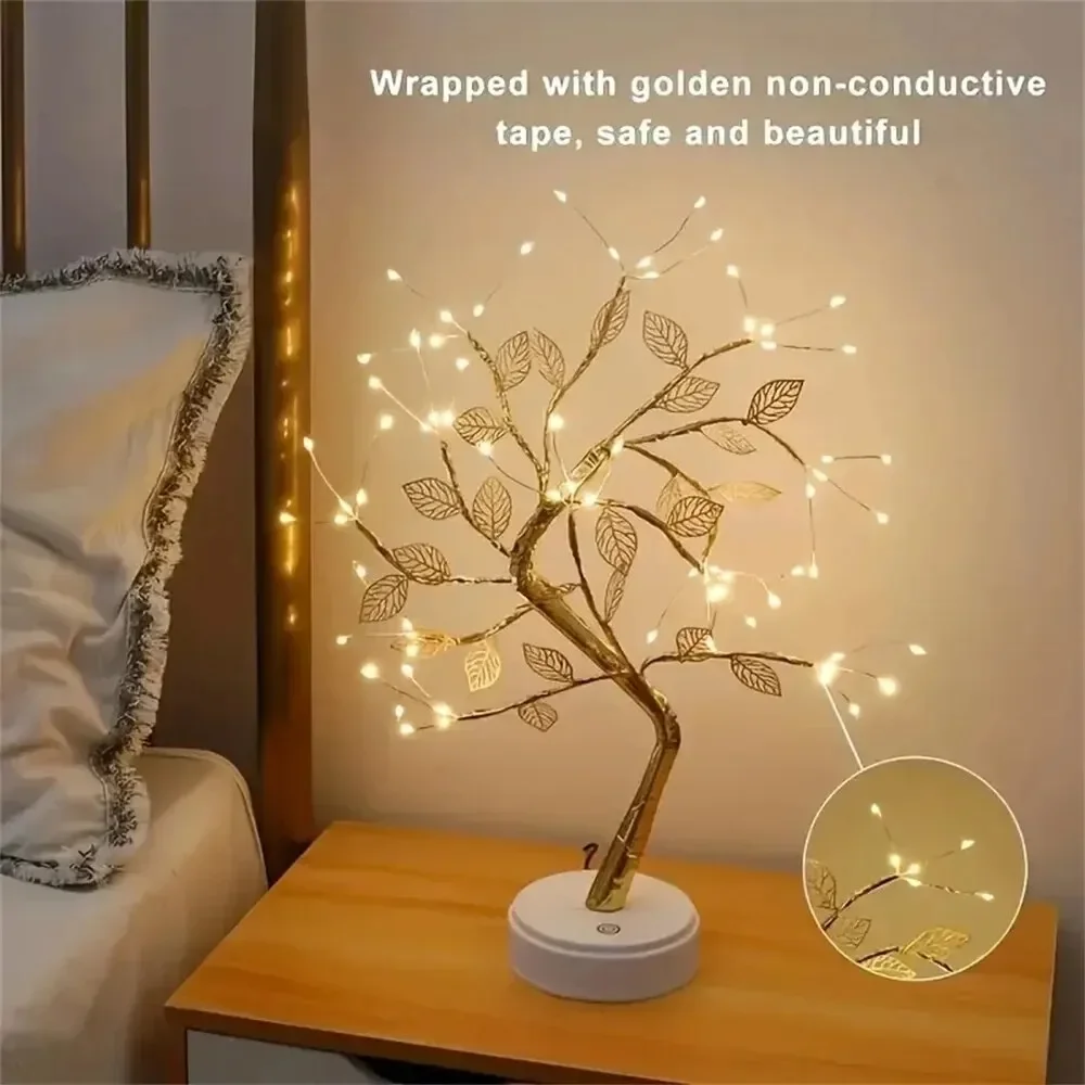 LED Tree Night Light Battery P - Bonsai Garden Dc ulasan dan harga