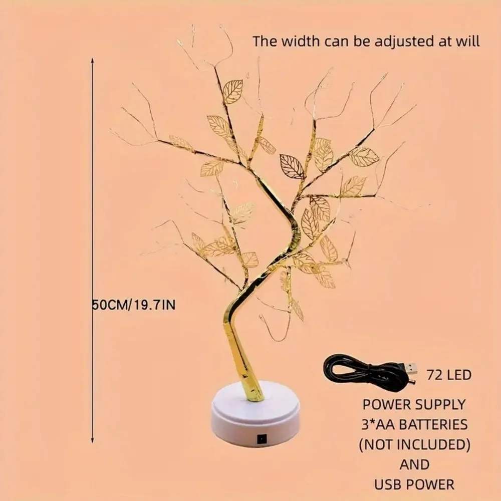 LED Tree Night Light Battery P - Bonsai Garden Dc ulasan dan harga