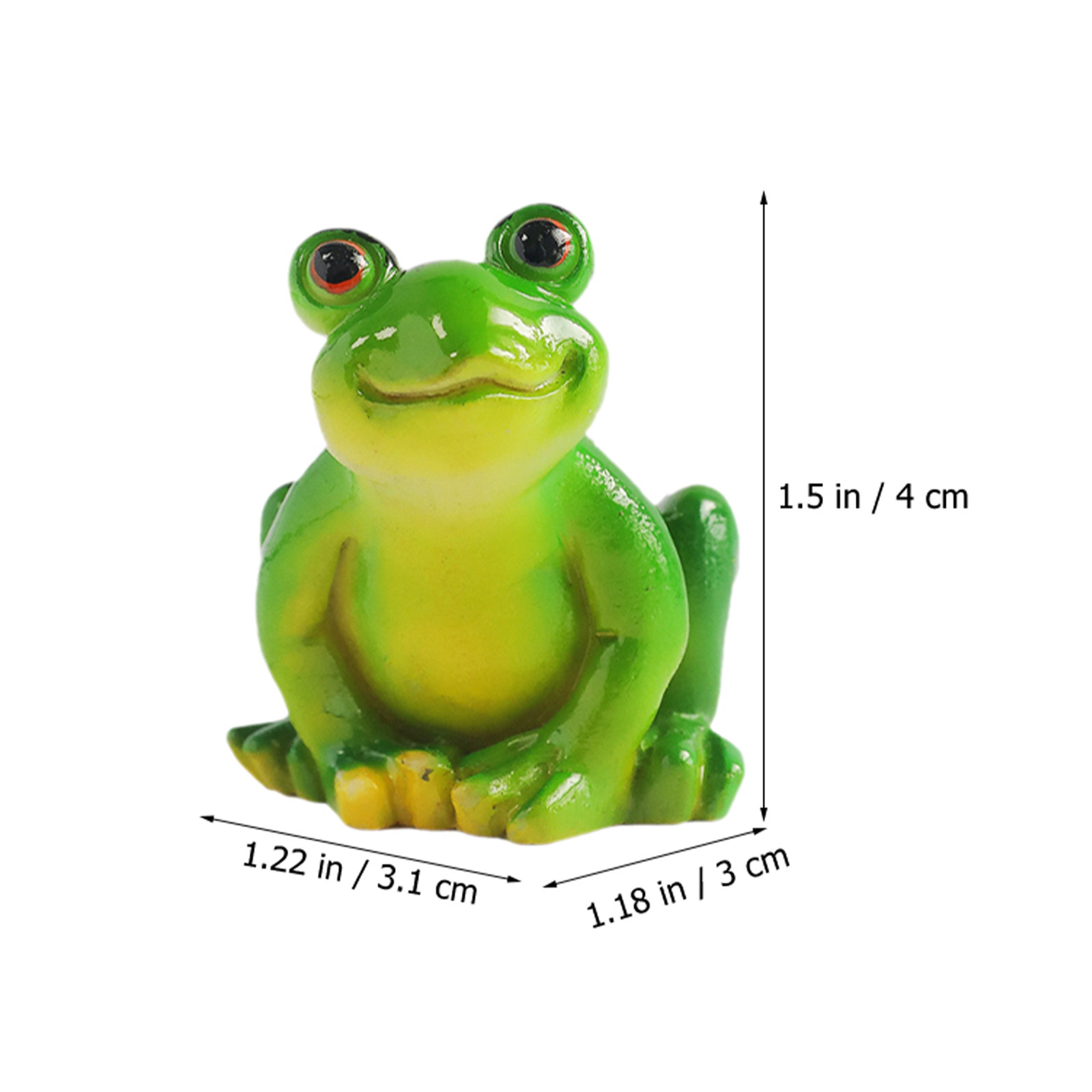 4Pcs Resin Mini Frogs Garden O - Bonsai Garden Backyard ulasan dan harga