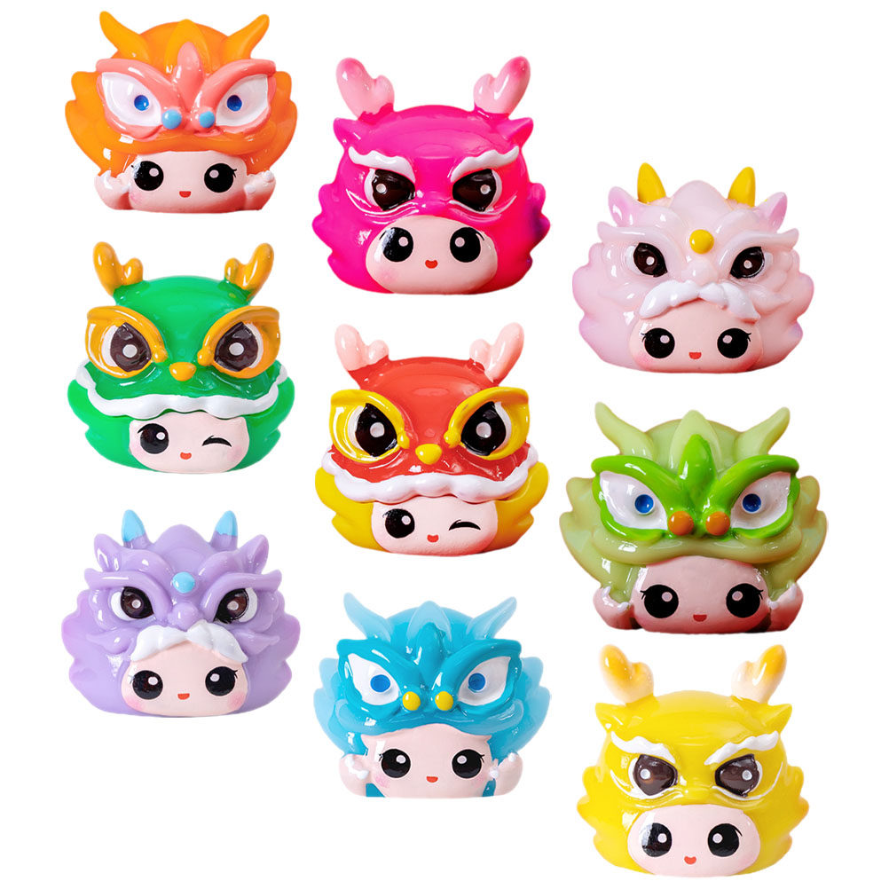 9Pcs Adorable Dragon Statue Re - Bonsai Garden Backyard ulasan dan harga